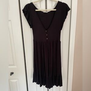 Black tee shirt dress, size M.